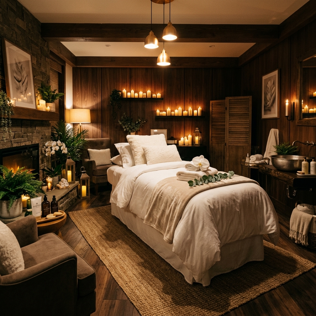 Luxury Spa Treatment Room Ambience